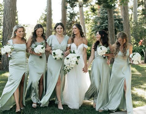 10 Sage Green Bridesmaid Dresses - AW Bridal - French Wedding Style