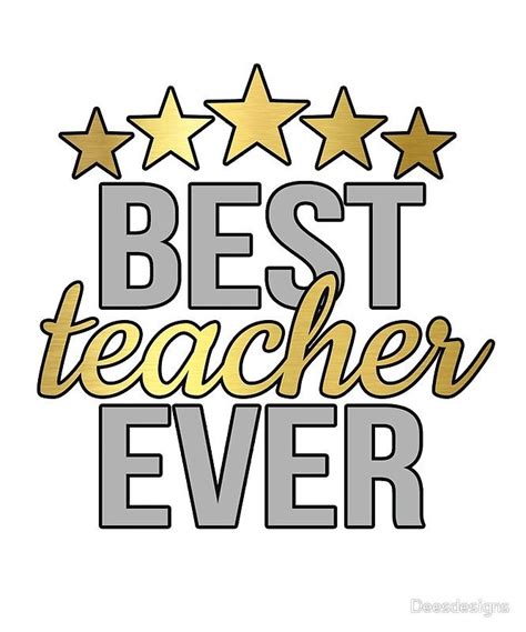 'Best Teacher Ever' Greeting Card by Deesdesigns | Best teacher ever ...