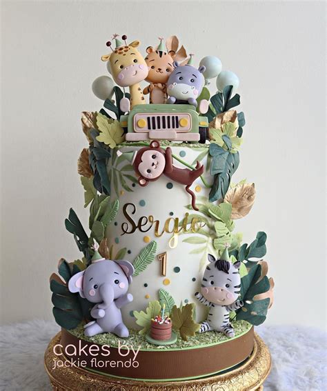 Baby shower safari jungle cake – Artofit