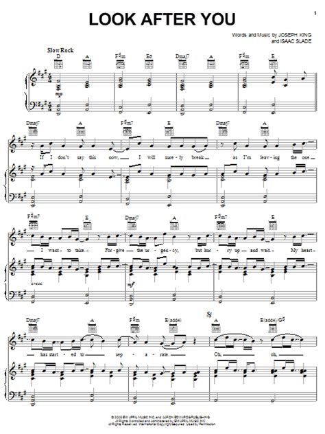 Look After You | Sheet Music Direct