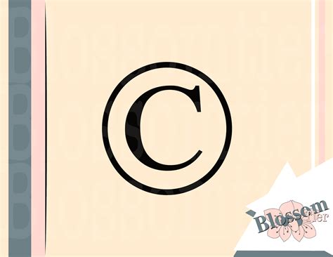 Copyright Symbol PNG Copyright Symbol SVG Instant Digital Download - Etsy