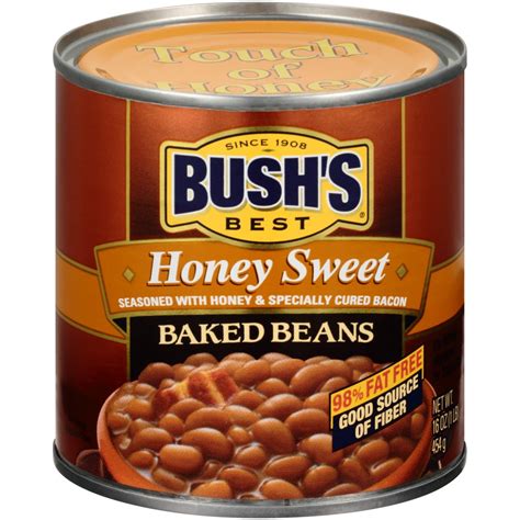 Bush's Honey Sweet Baked Beans, Canned Beans, 16 oz - Walmart.com - Walmart.com