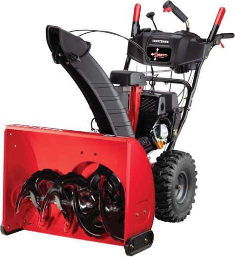 Craftsman 208cc Electric Start Two Stage Gas Powered Snow Blower with 26-Inch Clearing Width ...