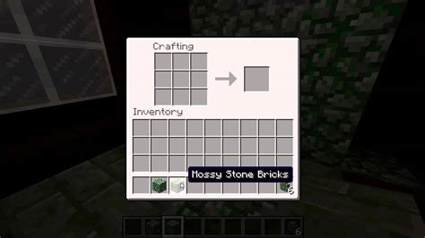 Minecraft Mossy Stone Brick Recipe