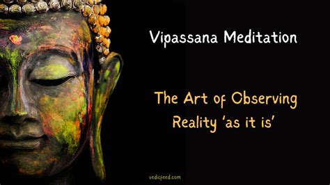 Vipassana Meditation - The Art of Observing Reality as it is