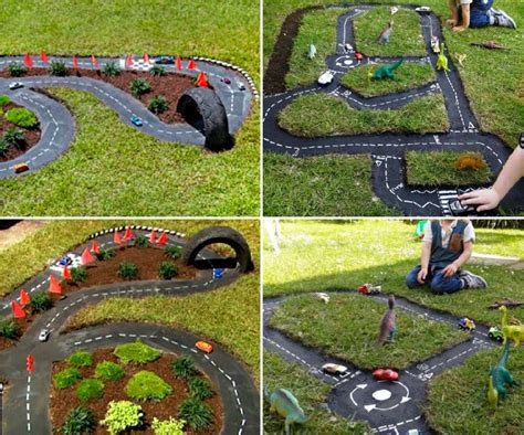 The Kids Will Love This Backyard Race Car Track - The WHOot | Outdoor ...