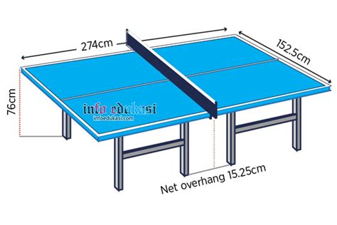 Gambar Lapangan Tenis Meja Beserta Ukurannya Dan Keterangannya - Info Edukasi