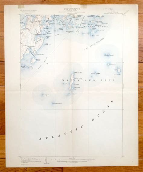 Antique Tenants Harbor Maine 1906 US Geological Survey | Etsy | Topographic map, Maine coast ...