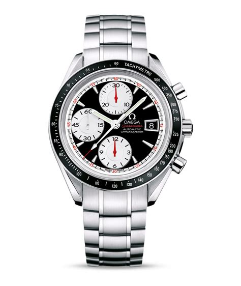 Omega Speedmaster Men's Automatic Watch with Black Dial and White Subdials