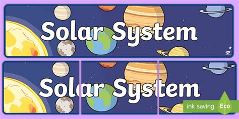 FREE! - 👉 Solar System Display Banner (teacher made)