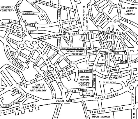 Map Of Nottingham City Centre | Gadgets 2018