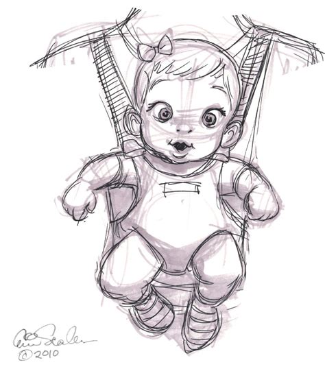 The Ol' Sketchbook: April 2010 | Illustration character design, Baby ...