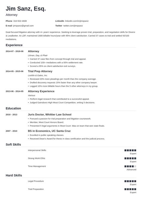 Check Lawyer Resume Sample Images - Rnx Business