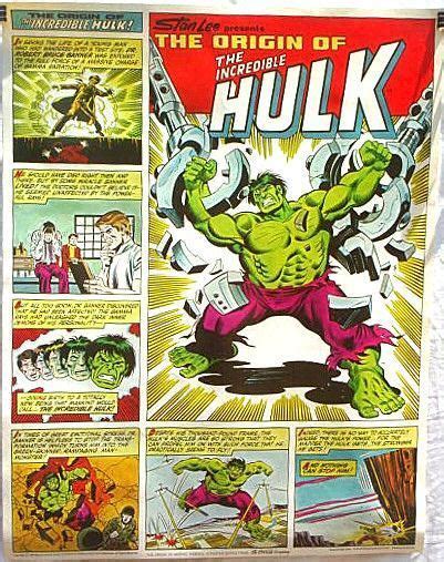 Marvel Comics of the 1980s: 1980 - Sal Buscema's Hulk Origin Poster