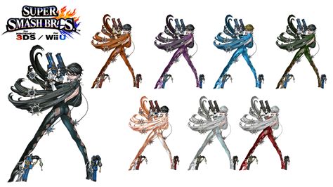 Super Smash Bros. 4 - Bayonetta Alternate costumes by Terranort9406 on ...