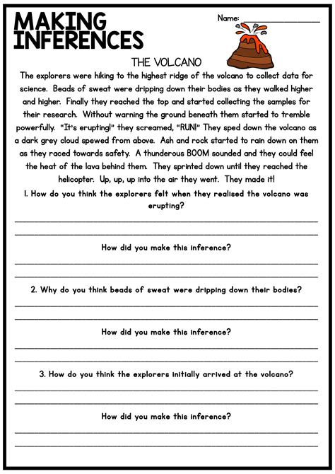 Making Inferences Worksheets Grade 5