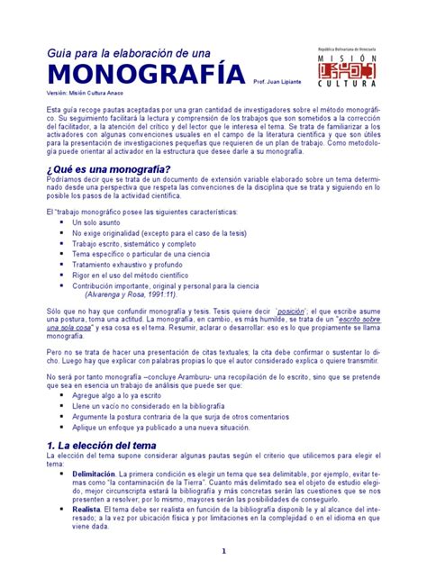 Aprende a hacer una monografía: Guía completa y ejemplos prácticos