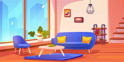 House living room near stair cartoon background 24231982 Vector Art at Vecteezy