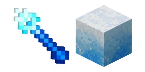 Minecraft Ice Wand and Ice Block cursor – Custom Cursor