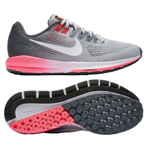 Nike Running Shoe Air Zoom Structure 21 - Dark Grey/White/Hot Punch ...