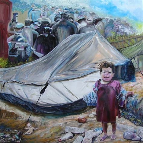 Refugees welcome Painting by Ralf Glasz - Fine Art America