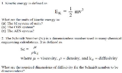 Solved Kinetic energy is defined as E K = 1/2 mv 2 What | Chegg.com