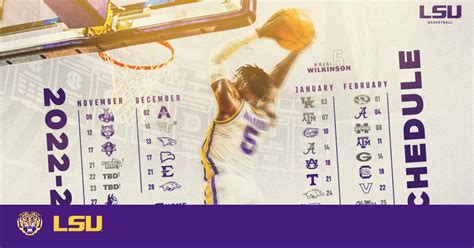 LSU Announces Men’s Basketball Schedule; 18 Games at PMAC – LSU