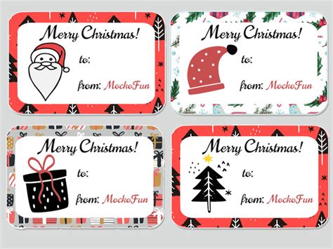 Christmas Gift Tags Printable Editable: Create Customized Tags for Your ...