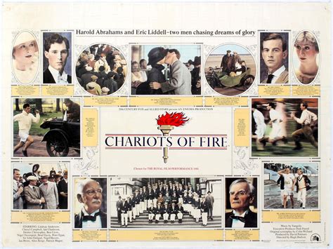 Original vintage film poster for Chariots of Fire. Chariots of Fire is a 1981 British historical