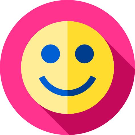 Smiley Flat Circular Flat icon