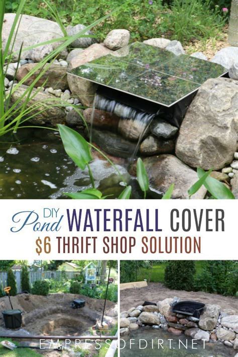 How to Hide a Pond Waterfall Spillway Box | Diy pond waterfall, Diy waterfall, Waterfalls backyard