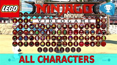 The LEGO Ninjago Movie Videogame - All 101 Characters Unlocked - YouTube