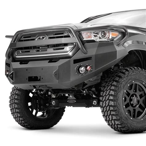 Fab Fours® - Toyota Tacoma 2016-2017 Premium Full Width Front Winch HD Bumper with Full Grille Guard