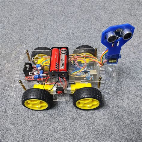 Arduino Obstacle Avoiding Robot Car DIY Kit – RadioGear BD