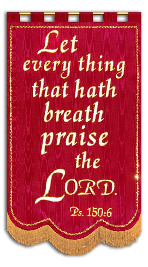 Let everything that hath breath - Psalm 150:6 Bible Verse Banner ...