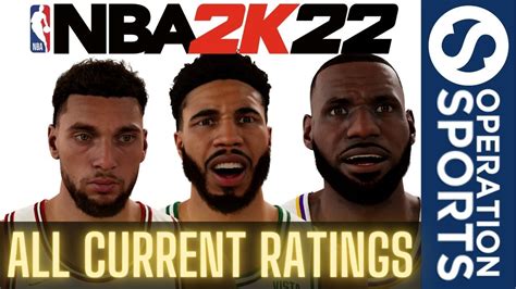 NBA 2K22 All Player Ratings - Operation Sports