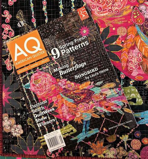 AQS Magazine including Songbird Collage Pattern by Laura Heine | Laura ...