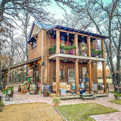 Couple Turned Home Depot Tuff Shed Into An Amazing Two-Story Tiny Home That Looks Like a Log ...