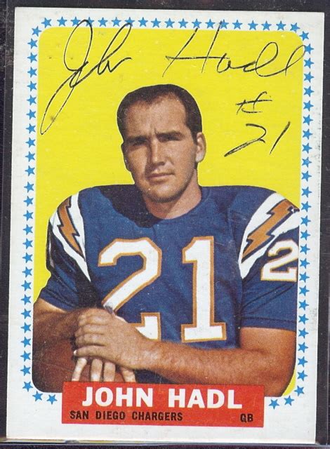 An Interview with the San Diego Chargers John Hadl – Tales from the AFL