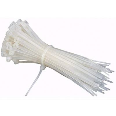 2.5mm wide white cable tie