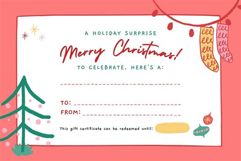 Christmas Gift Certificate Template