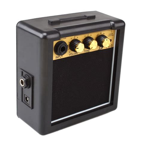 GT-3W Portable Mini Electric Guitar Amplifier Black and Golden Suitable ...