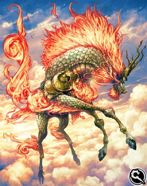 Kirin from Mobius Final Fantasy | Mythical creatures fantasy, Fantasy ...