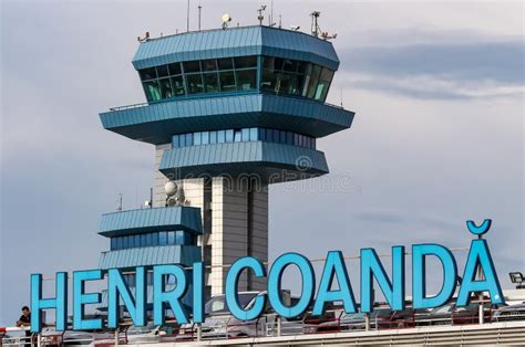 Henri Coanda International Airport, Otopeni, Romania Editorial Photo - Image of romania, cloudy ...