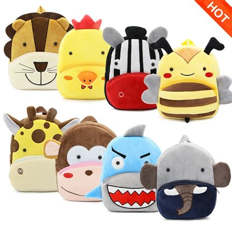 Zoo series children's schoolbag Animal Giraffe Elephant Bee backpack Lightening shoulder bag ...