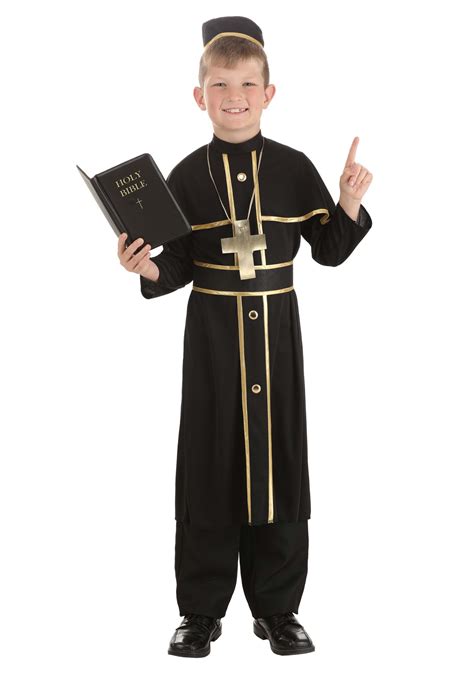 Deluxe Priest Boy's Costume