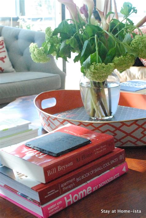 Stay at Home-ista: Stacking Books on the Coffee Table