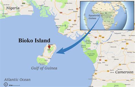 Map of Bioko Island of Equatorial Guinea | Download Scientific Diagram