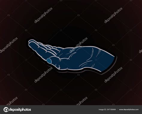 Color Sketch Empty Human Hand Stock Vector Image by ©YAYImages #347156484