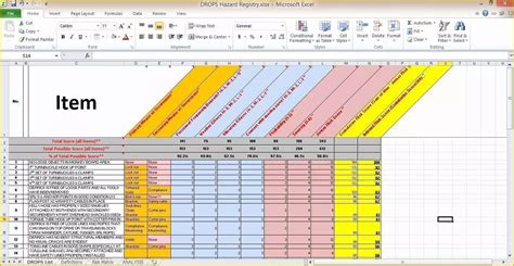 Excel Training Matrix Template